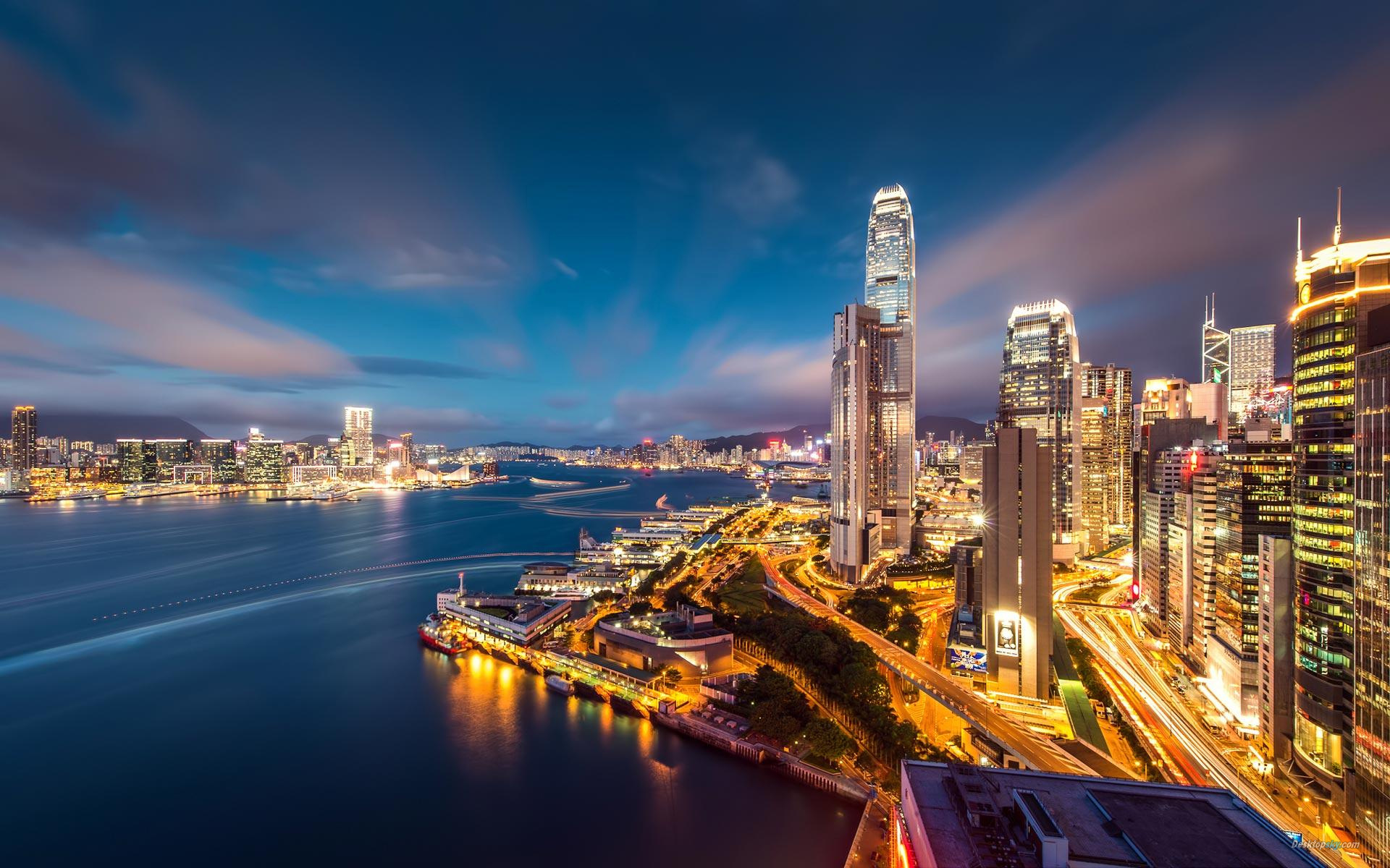 香港夜景壁纸香港夜景桌面壁纸 唯一图库