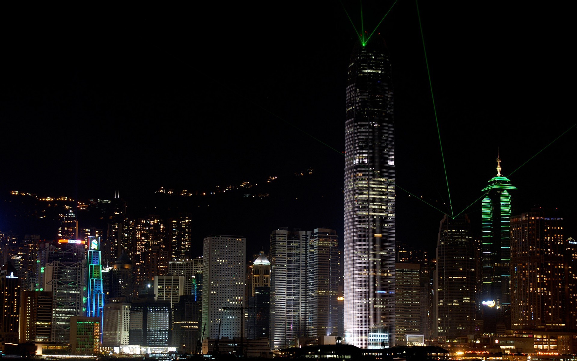 城市夜景俯视壁纸高清晰星空下的海滨城市夜景壁纸 唯一图库